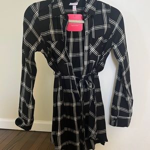 Button down top that I intended to wear as a mini dress lol